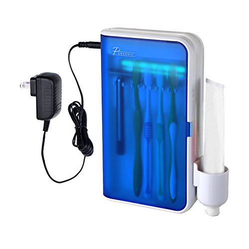 UV Ultraviolet Family Toothbrush Sanitizer Sterilizer Cleaner with AC Adapter